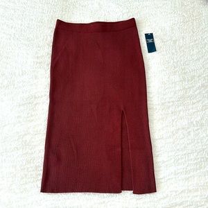 Abercrombie & Fitch midi sweater skirt with slit